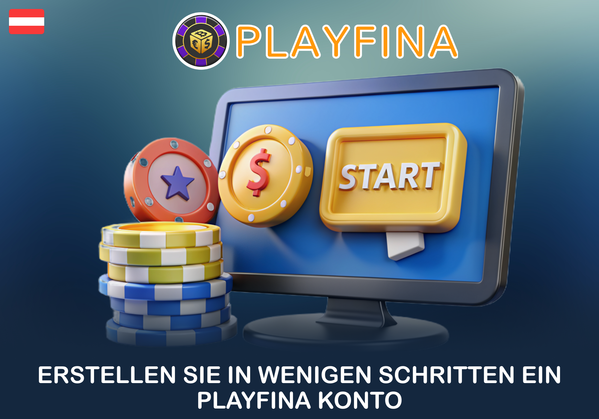 Playfina Registrierungsprozess für österreichische Spieler