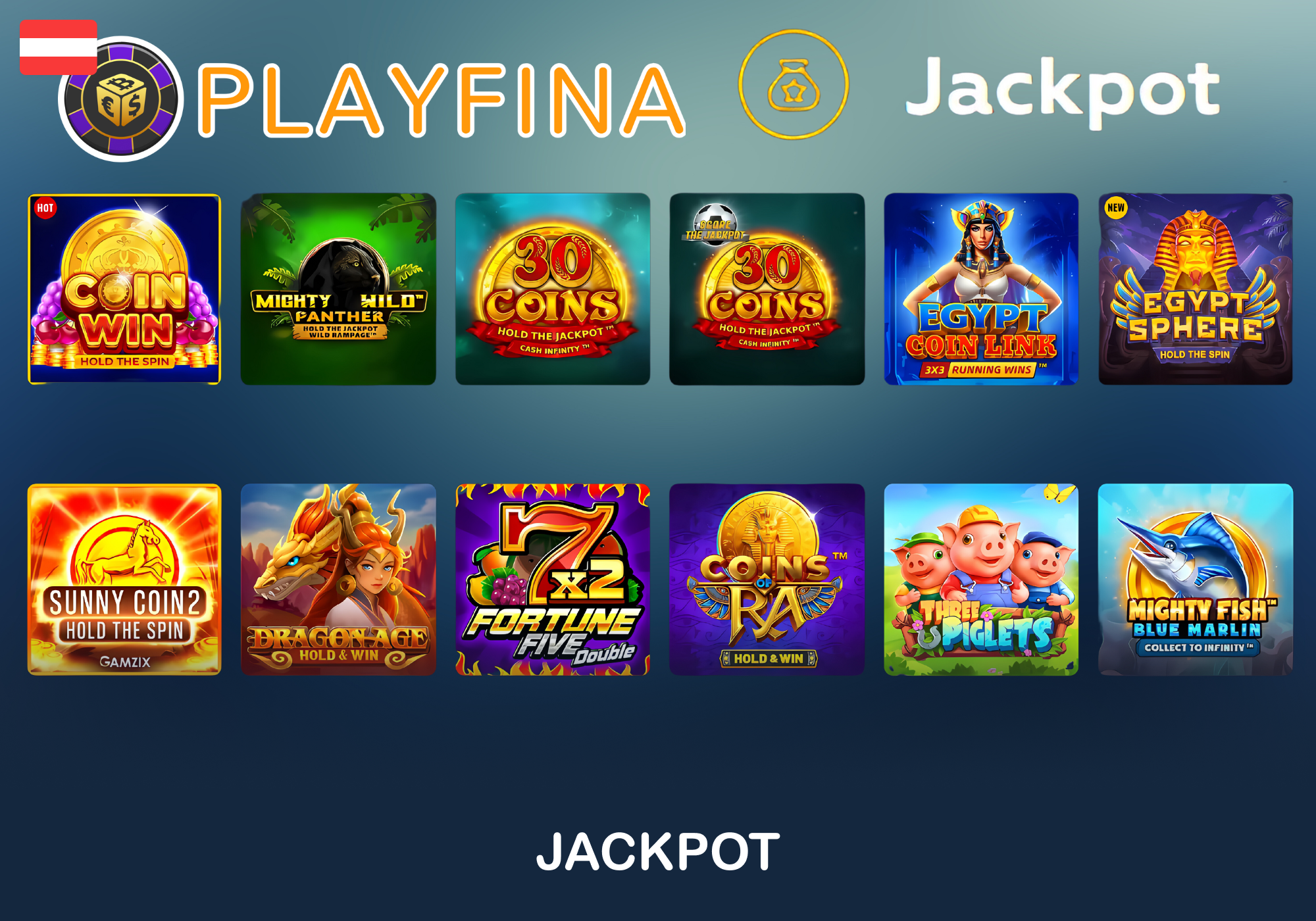 Jackpot Spiele von Playfina