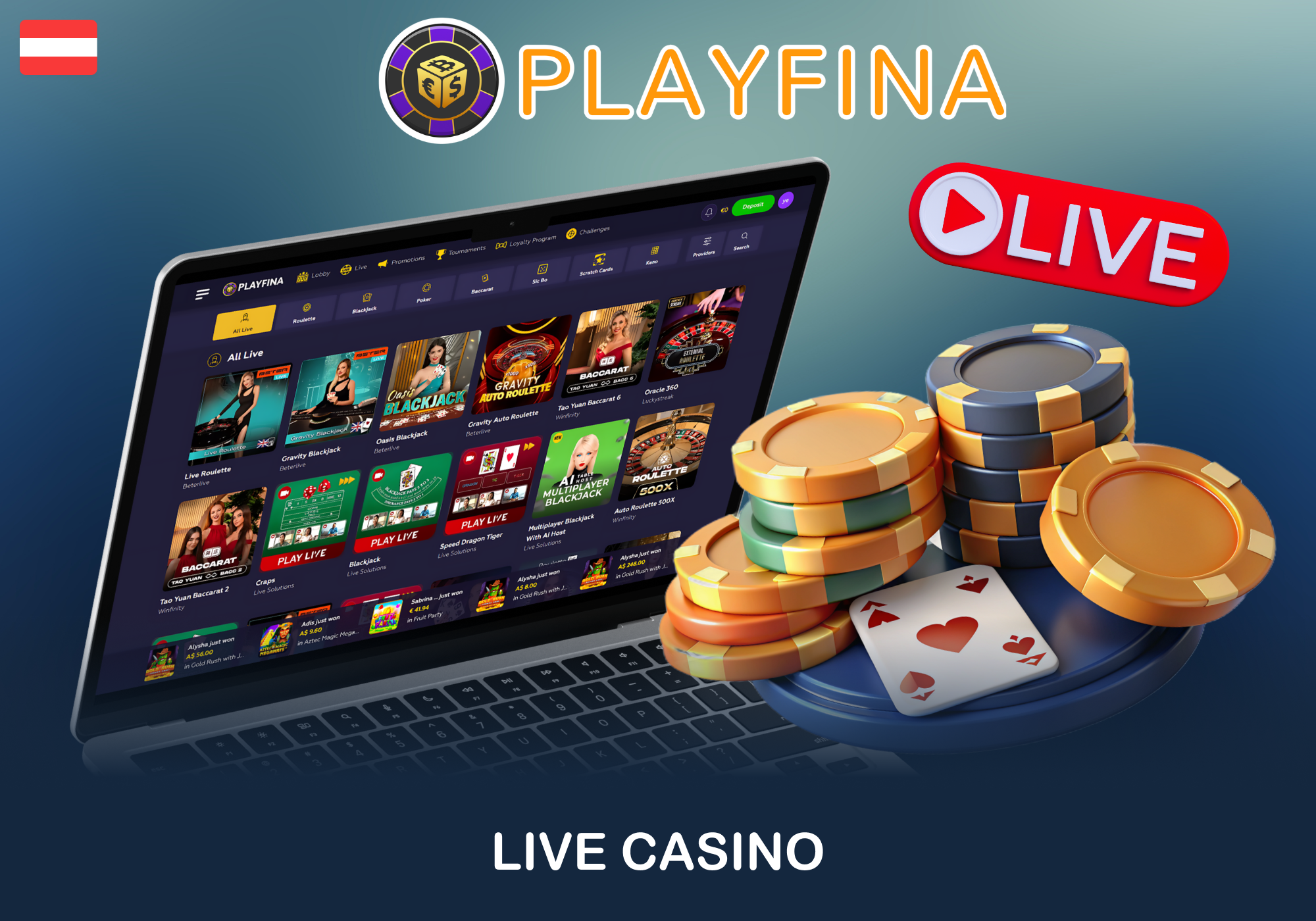 Läuse Casino von Playfina