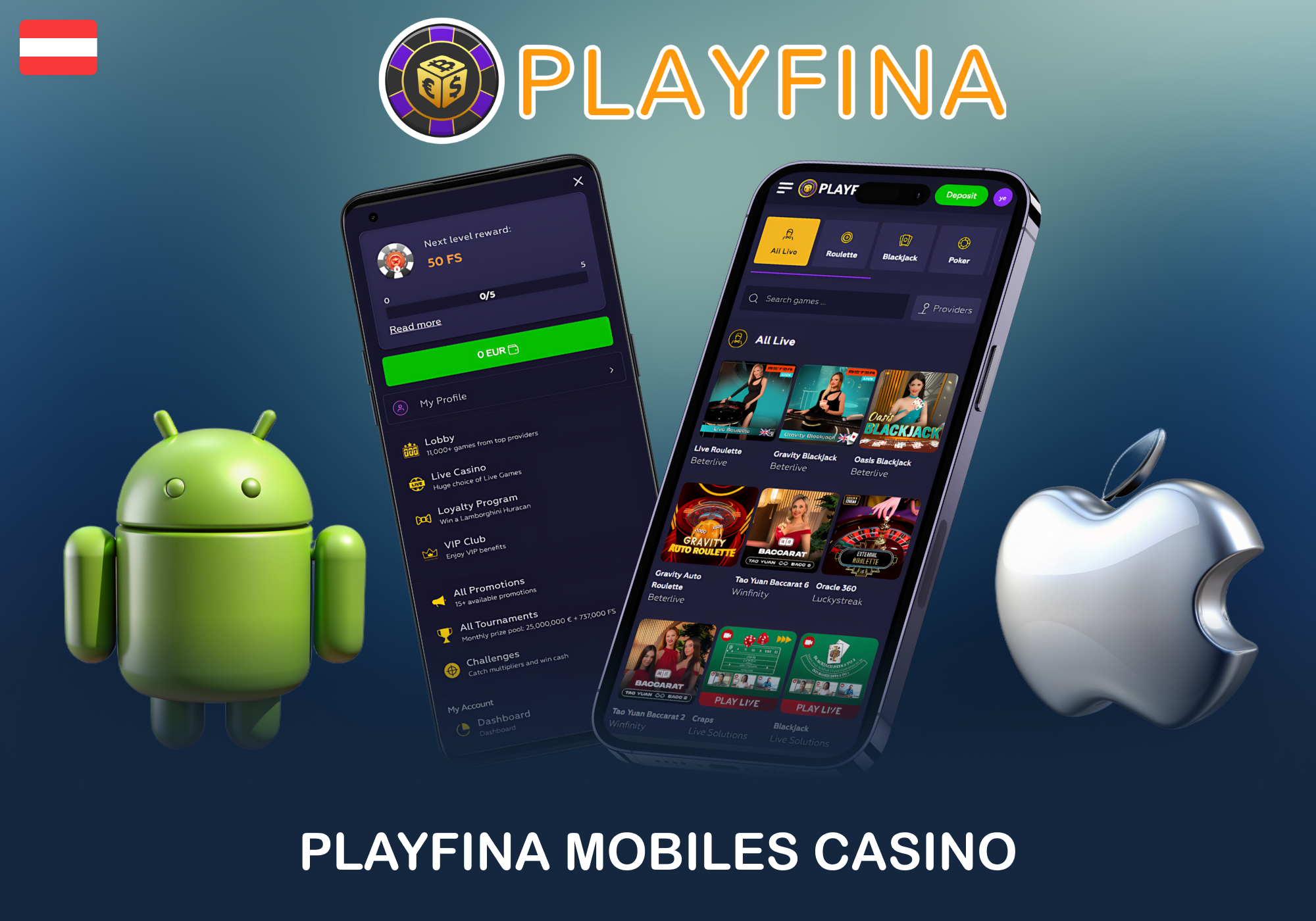 Mobile Version von Playfina