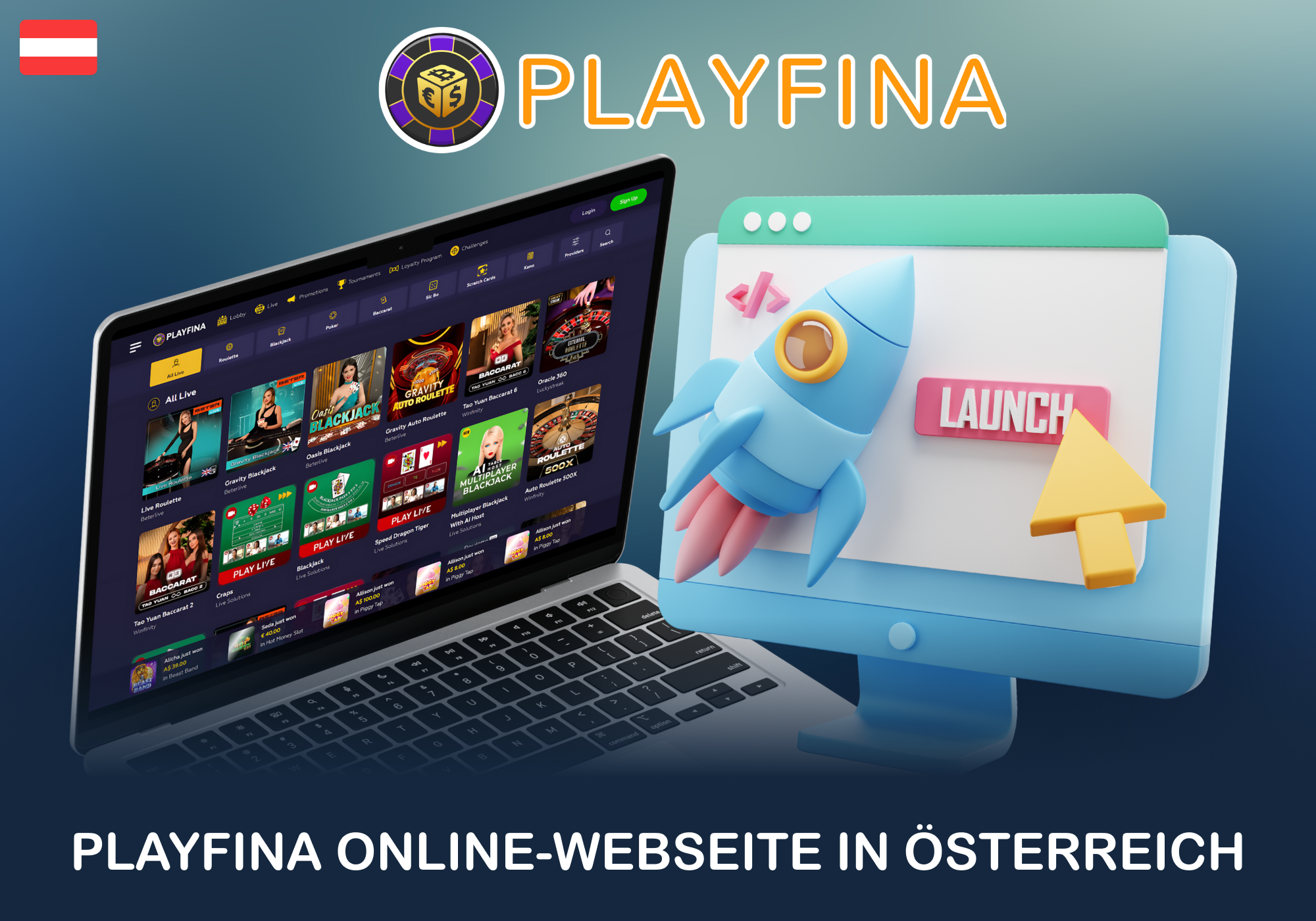 Informationen über Playfina in Österreich