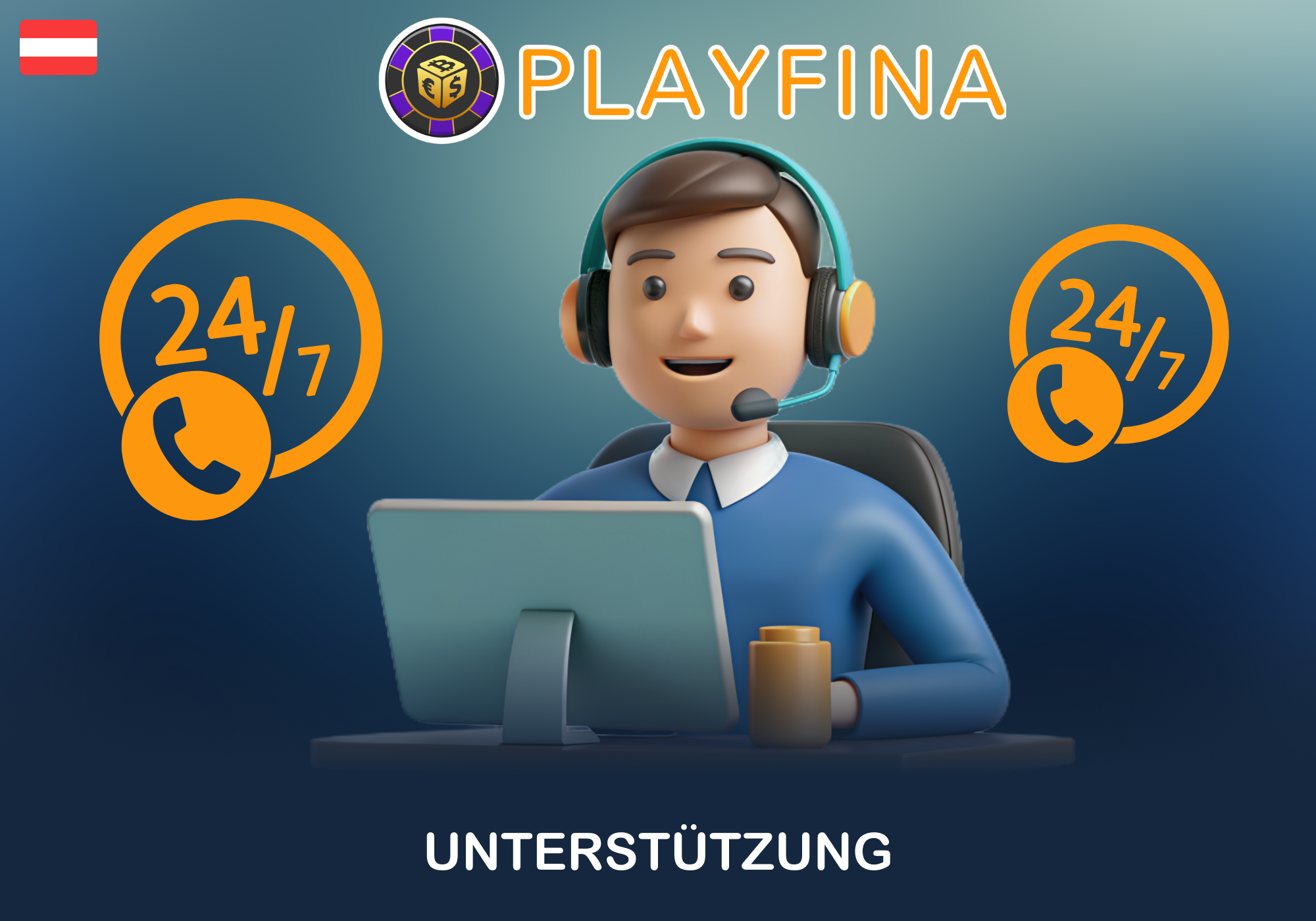 24/7 Support für Spieler aus Österreich